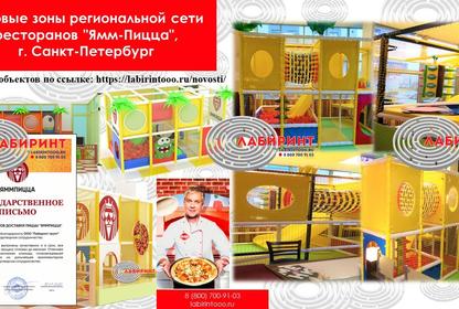 Игровые зоны региональной сети ресторанов 