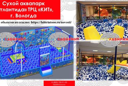 Сухой аквапарк Атлантида, Вологда, ТРЦ 